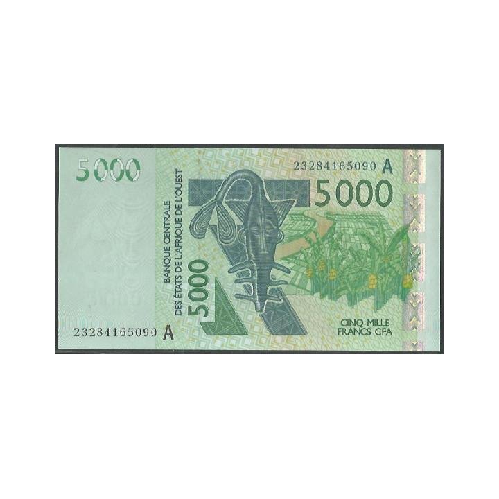 Costa de Marfil 5.000 Francs 2023 P117Aw