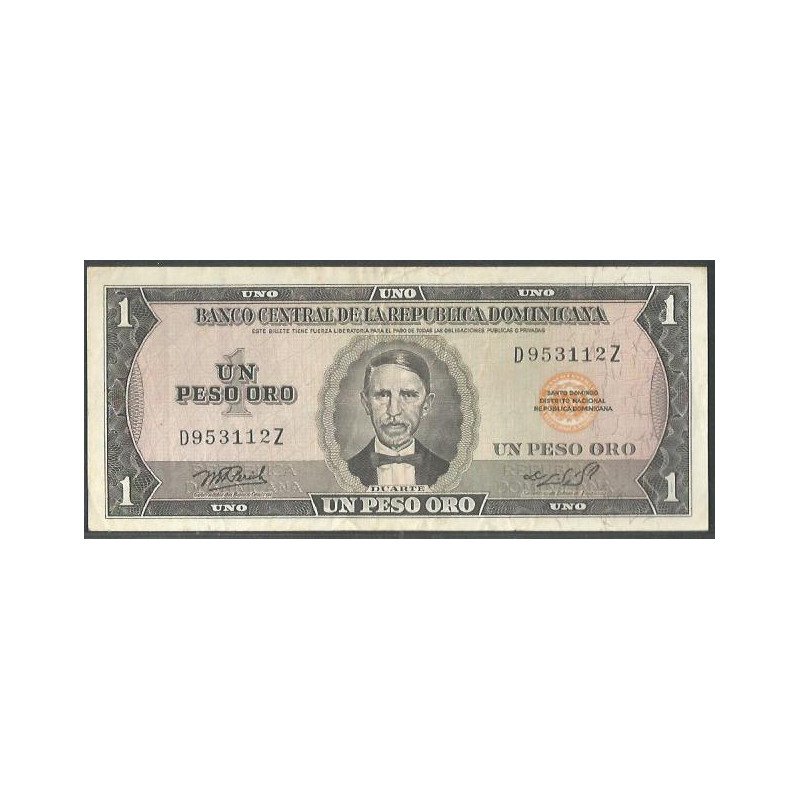 Rep. Dominicana, 1 Peso 1976 P108a