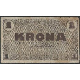 Islandia 1 Krona 1941 P22a