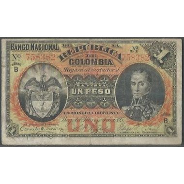 Banco Nacional 1 Peso 4 Mar 1895 P234a