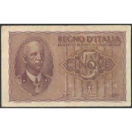 Italia 5 Liras 1944 P28
