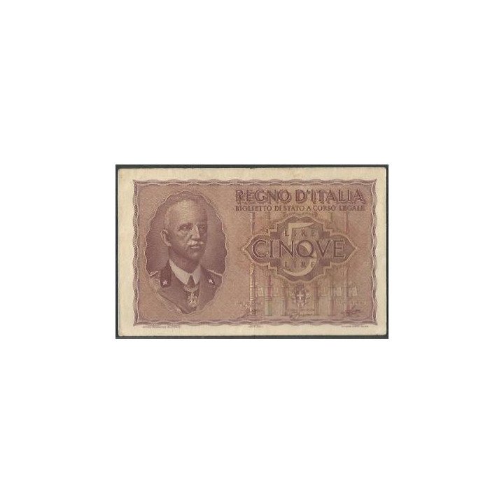 Italia 5 Liras 1944 P28