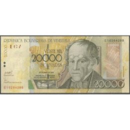 Venezuela 20.000 Bolivares 25 Abr 2006 E 8 Dig P86c