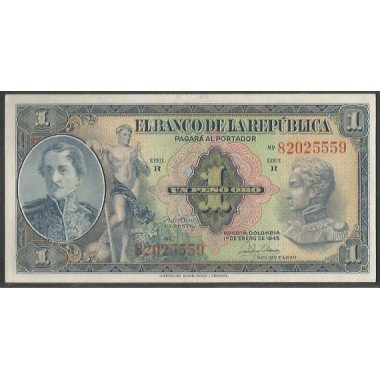 Billete de 1 Peso 1 Ene 1945 BGW027