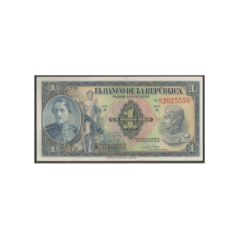 Billete de 1 Peso 1 Ene 1945 BGW027