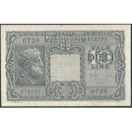 Italia 10 Liras 23 Nov 1944 P32c