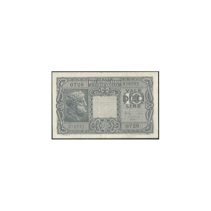 Italia 10 Liras 23 Nov 1944 P32c