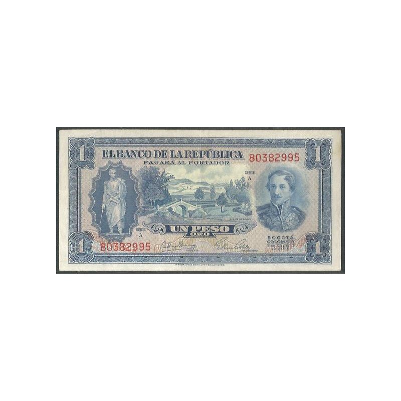 Billete de 1 Peso 7 Ago 1953 BGW043