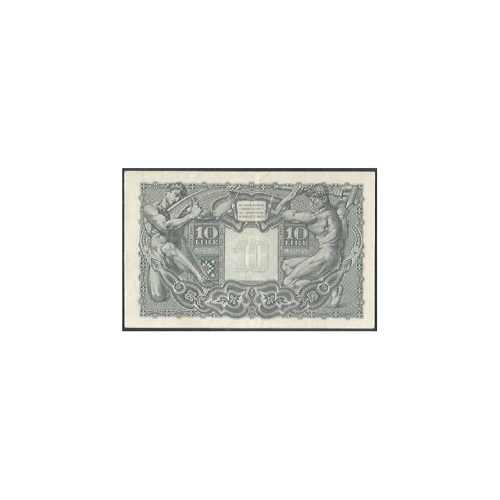 Italia 10 Liras 23 Nov 1944 P32c reverso