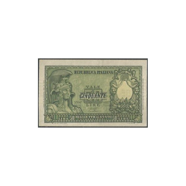 Italia 50 Liras 31 Dic 1951 P91a
