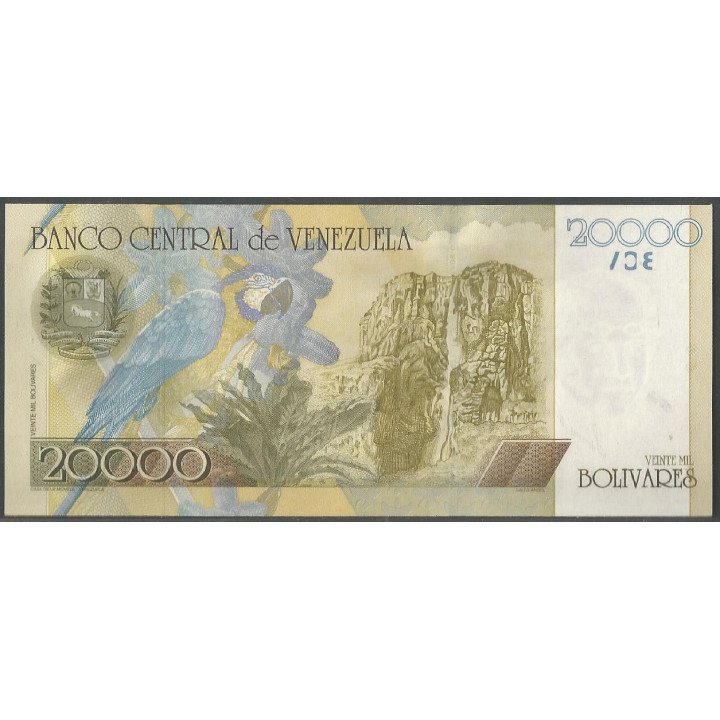 Venezuela 20.000 Bolivares 25 Abr 2006 E 8 Dig P86c reverso