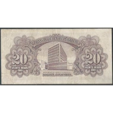 Billete de 20 Pesos 1 ene 1960 BGW219