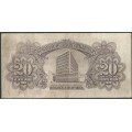 Billete de 20 Pesos 2 ene 1965 BGW222