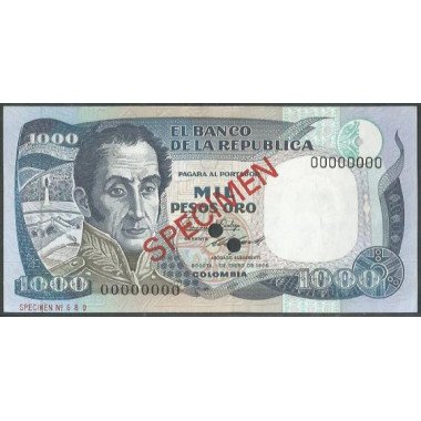 Billete de 1.000 Pesos 1 Ene 1986 "Specimen" BGW415s