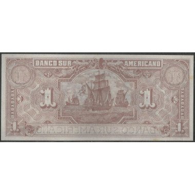 Ecuador - El Banco Suramericano, 1 Sucre 2 Ene 1920 Ps251r