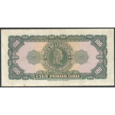 Billete de 100 Pesos 1 Ene 1960 BGW294