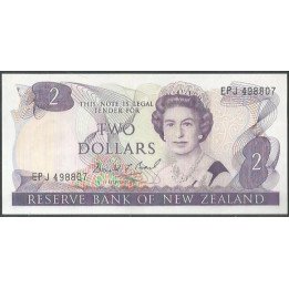 Nueva Zelanda 2 Dollars ND1989-92 P170c