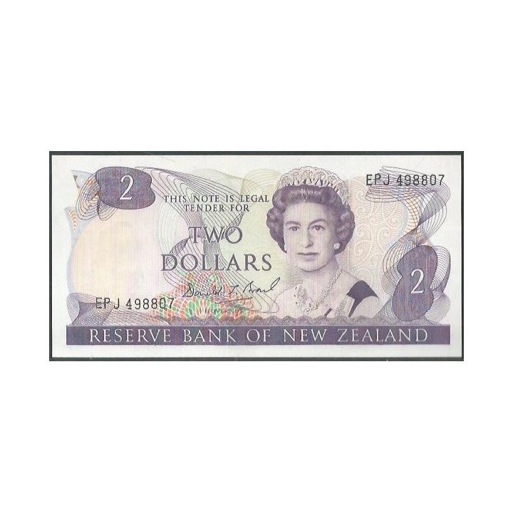 Nueva Zelanda 2 Dollars ND1989-92 P170c