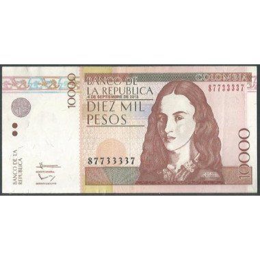 Billete de 10.000 Pesos 4 Sep 2013 BGW643