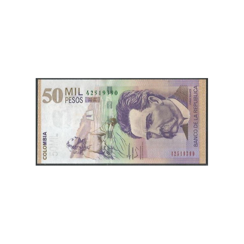 Billete de 50.000 Pesos 8 Sep 2013 BGW825