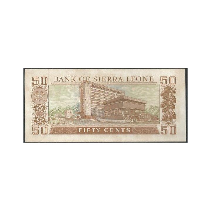 Sierra Leona 50 Cents 4 Ago 1984 P4e reverso