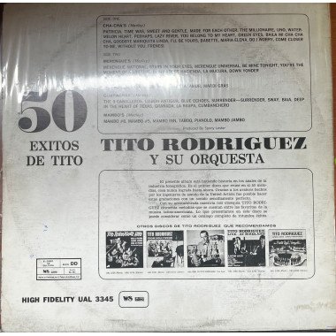 Tito Rodriguez & His Orchestra - 50 Exitos de Tito- Venezuela