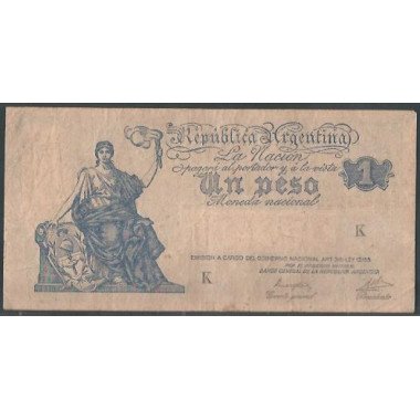 Argentina, 1 Peso ND1935 Serie K P235