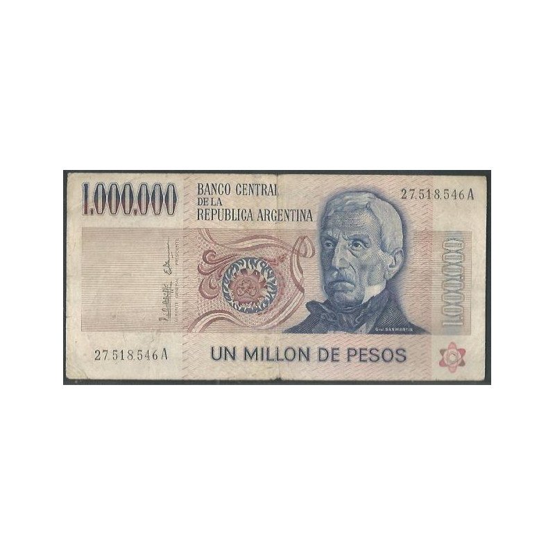 Argentina, 1.000.000 Pesos ND1981-83 Serie A P310