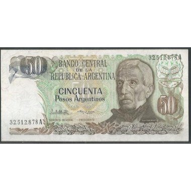 Argentina, 50 Pesos Argentinos ND1983-5 Serie a P314a