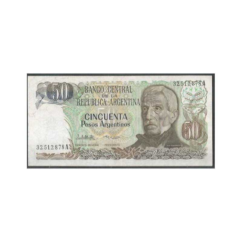 Argentina, 50 Pesos Argentinos ND1983-5 Serie A P314a
