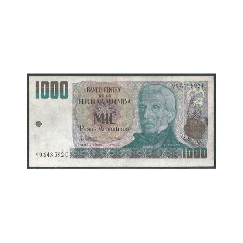Argentina, 1.000 Pesos Argentinos ND1983-5 Serie C P317b