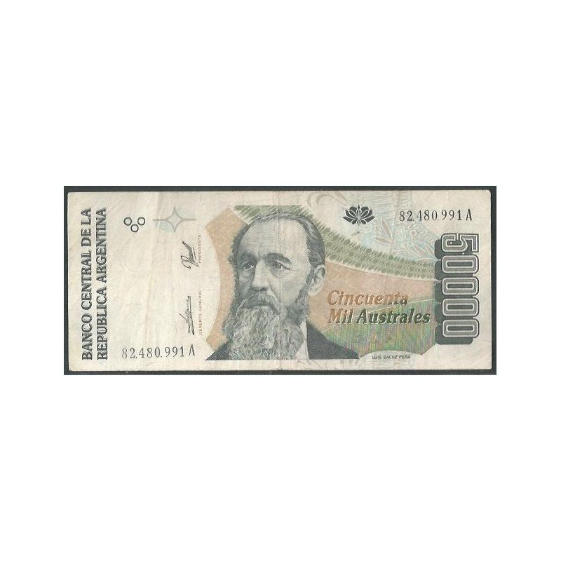 Argentina, 50.000 Australes ND1989-91 Serie A P335