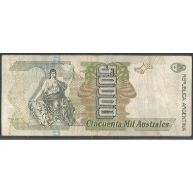 Argentina, 50.000 Australes ND1989-91 Serie A P335