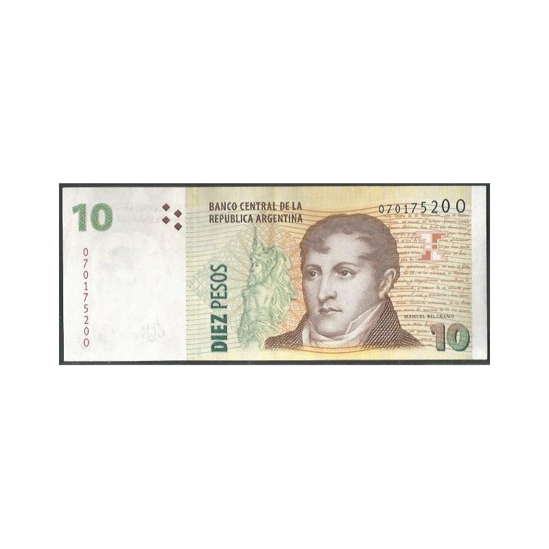 Argentina, 10 Pesos ND2003 Serie O P354a