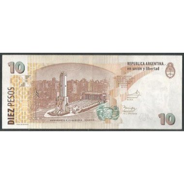 Argentina, 10 Pesos ND2003 Serie O P354a