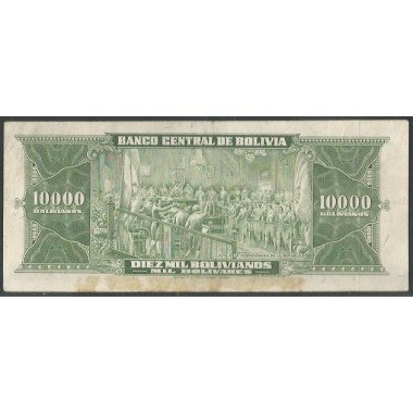 Bolivia, 10.000 Bolivianos L 20 Dic 1945 Serie L1 P151