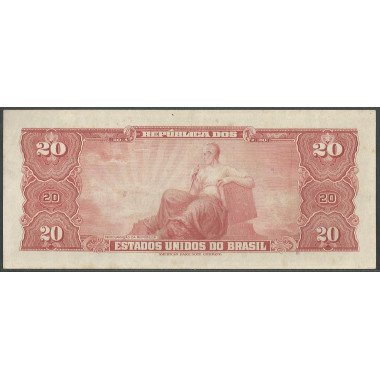 Brasil, 20 Cruzeiros ND1963 Firma 12 P168b