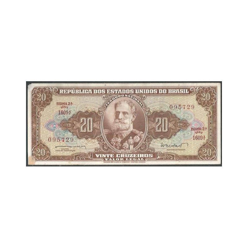 Brasil, 20 Cruzeiros ND1962 Firma 11 P178