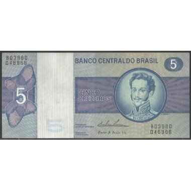 Brasil, 5 Cruzeiros ND1974 Firma 18 P192c