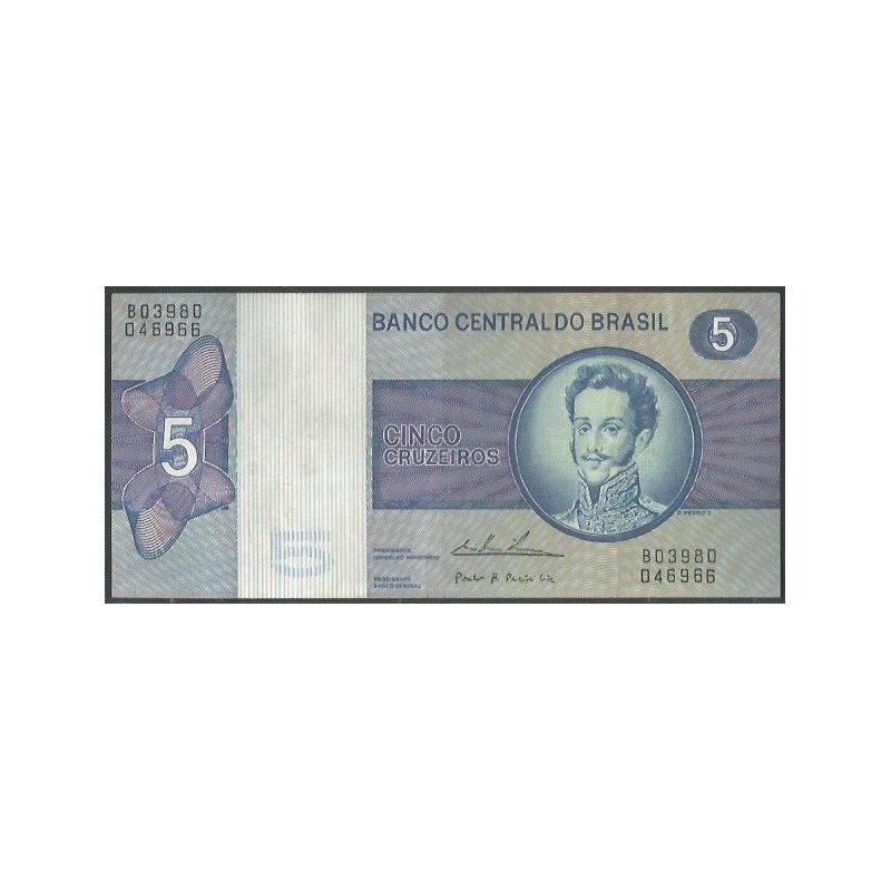 Brasil, 5 Cruzeiros ND1974 Firma 18 P192c