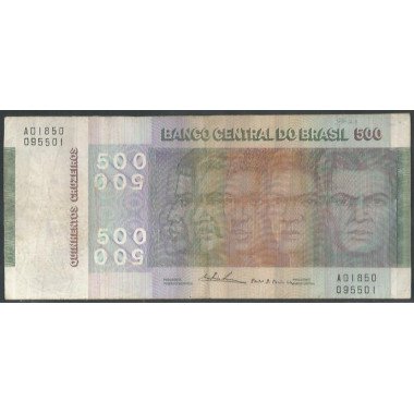 Brasil, 500 Cruzeiros 1974 Firma 18 P196b