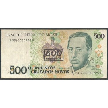 copy of Brasil, 500 Cruzeiros ND1990 P226b