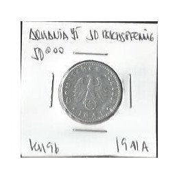 Alemania Nazi 50 Reichspfennig 1939-1944 KM96