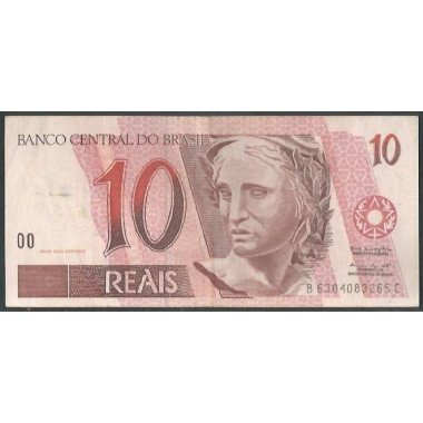 Brasil, 10 Reales ND1997- Firma 39 P245Ae