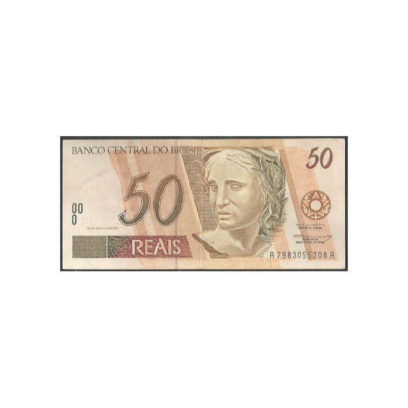 Brasil, 50 Reales ND1994- Firma 37 P246f