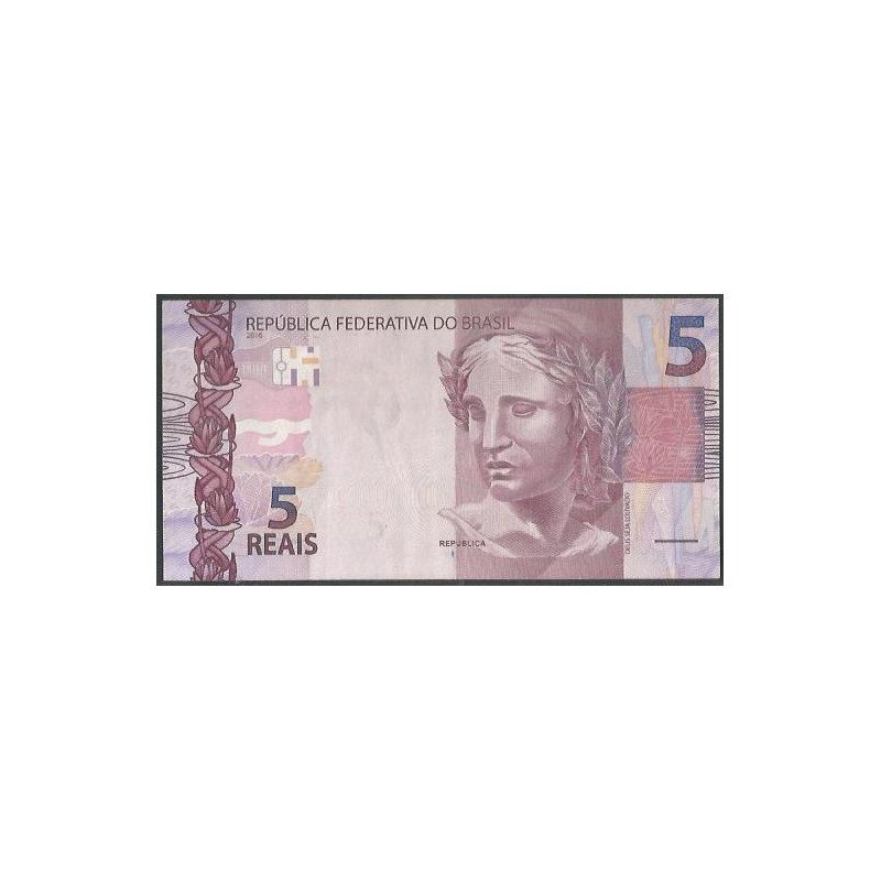 Brasil, 5 Reales 2010 A P253a