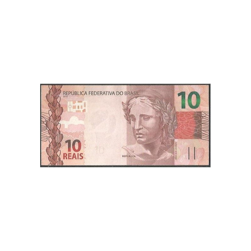 Brasil, 10 Reales 2010 B P254a