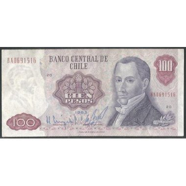 Chile, 100 Pesos 1983 P152b