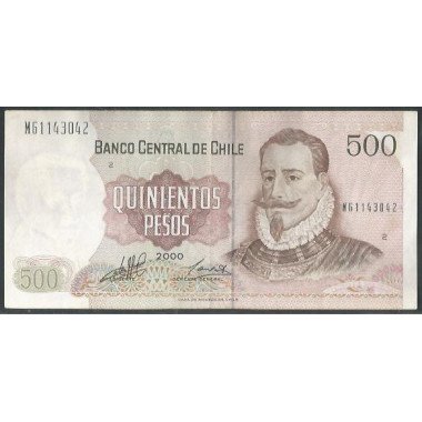 Chile, 500 Pesos 2000 P153e