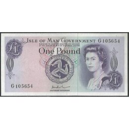 Isla de Man 1 Pound ND1972 Firma 4 P29d
